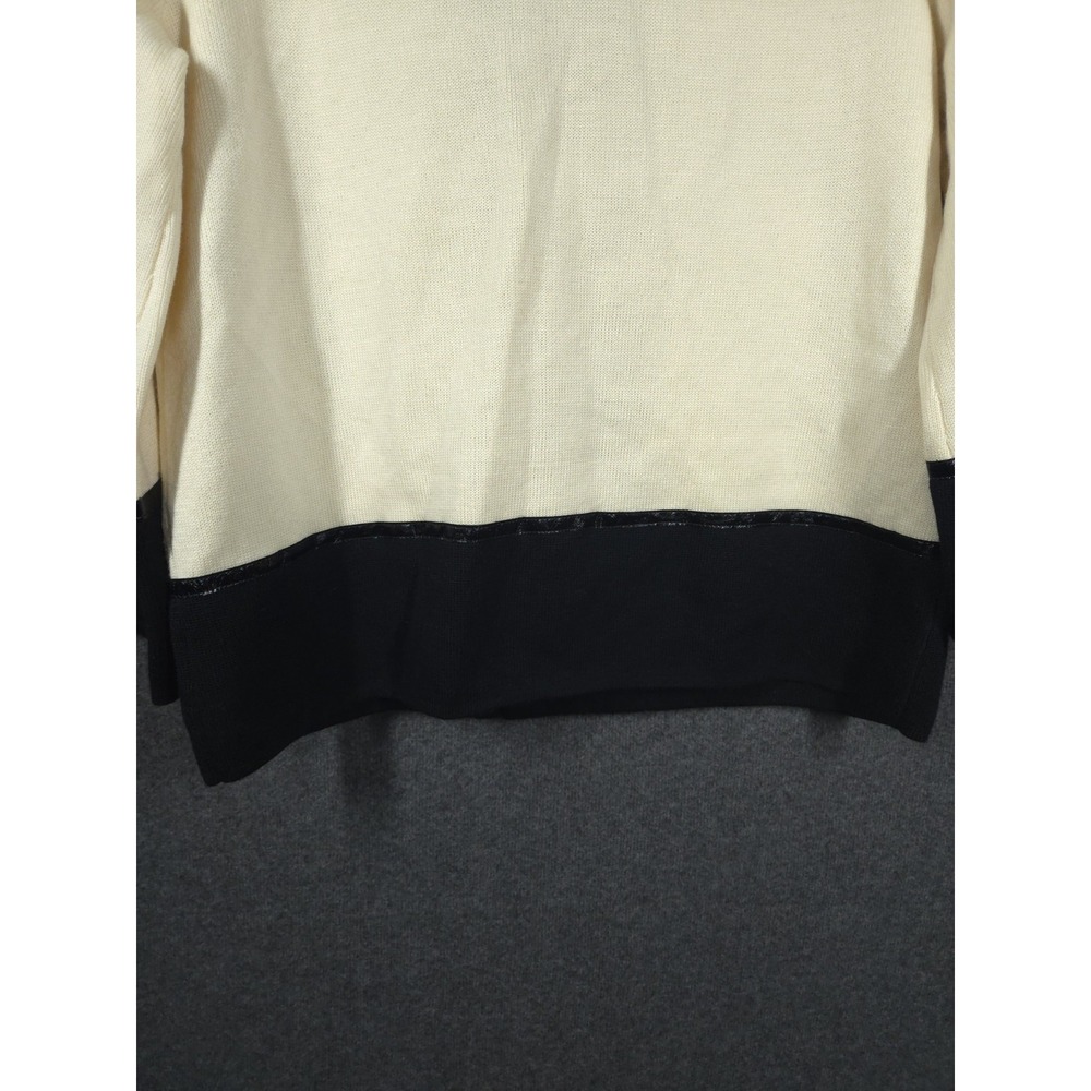 Dana Buchman Womens M Merino Wool Cardigan Sweater Jacket Zip Chic‎ Old Money - Picture 5 of 12